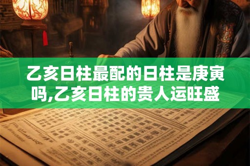 乙亥日柱最配的日柱是庚寅吗,乙亥日柱的贵人运旺盛 乙亥日柱最配的日柱是庚寅吗,乙亥日柱的贵人运旺盛