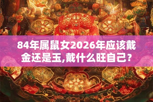 84年属鼠女2026年应该戴金还是玉,戴什么旺自己？