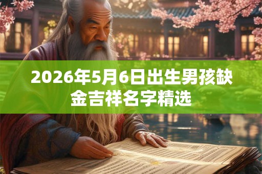 2026年5月6日出生男孩缺金吉祥名字精选 2026年5月6日出生男孩缺金吉祥名字精选