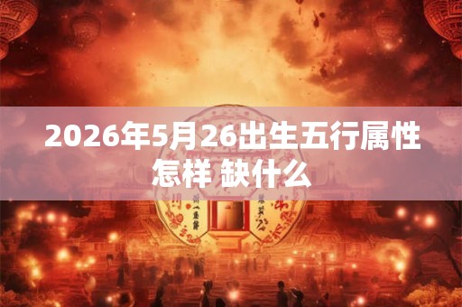 2026年5月26出生五行属性怎样 缺什么
