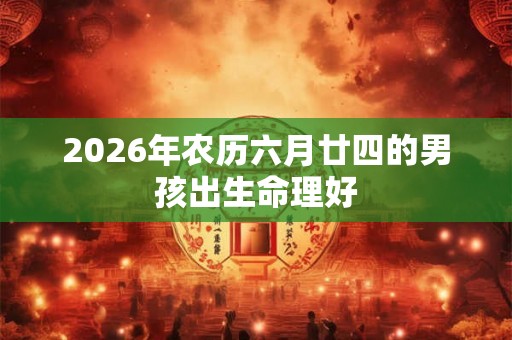 2026年农历六月廿四的男孩出生命理好