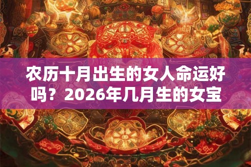 农历十月出生的女人命运好吗？2026年几月生的女宝宝最好