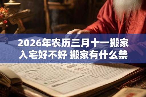 2026年农历三月十一搬家入宅好不好 搬家有什么禁忌 2026年农历三月十一搬家入宅好不好 搬家有什么禁忌