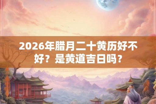 2026年腊月二十黄历好不好?是黄道吉日吗? 2026年腊月二十黄历好不好?是黄道吉日吗?