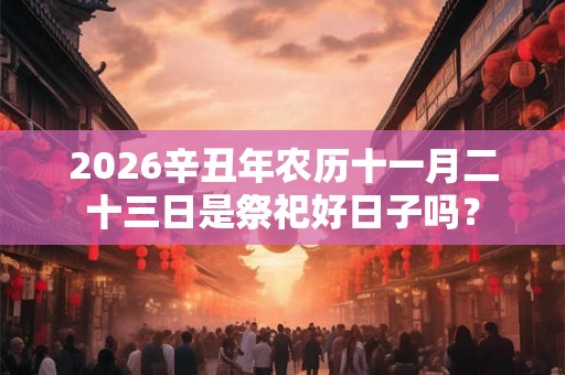 2026辛丑年农历十一月二十三日是祭祀好日子吗？