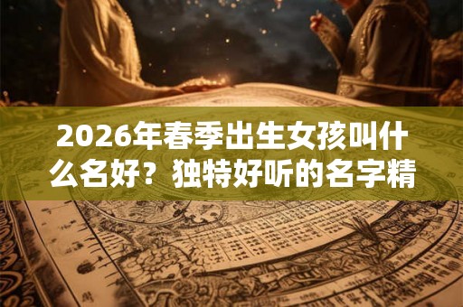 2026年春季出生女孩叫什么名好？独特好听的名字精选