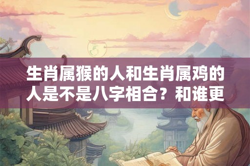 生肖属猴的人和生肖属鸡的人是不是八字相合？和谁更搭？