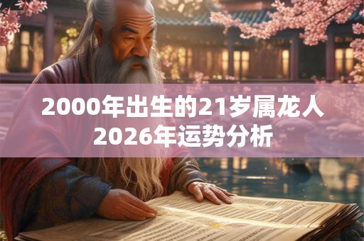 2000年出生的21岁属龙人2026年运势分析 2000年出生的21岁属龙人2026年运势分析
