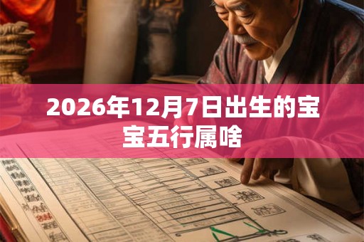 2026年12月7日出生的宝宝五行属啥