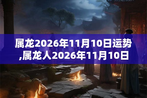属龙2026年11月10日运势,属龙人2026年11月10日财运,生肖龙2026年11月10日运势