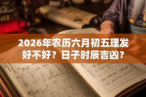 2026年农历六月初五理发好不好？日子时辰吉凶？