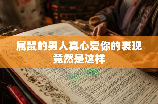 属鼠的男人真心爱你的表现竟然是这样 属鼠的男人真心爱你的表现竟然是这样