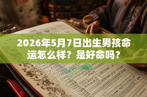 2026年5月7日出生男孩命运怎么样？是好命吗？