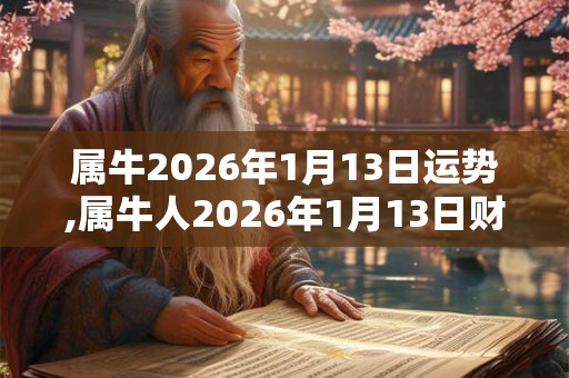 属牛2026年1月13日运势,属牛人2026年1月13日财运,生肖牛2026年1月13日运势