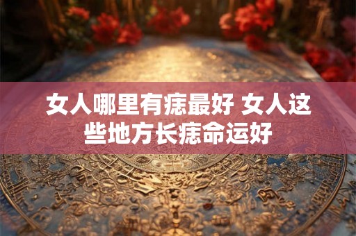 女人哪里有痣最好 女人这些地方长痣命运好