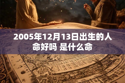 2005年12月13日出生的人命好吗 是什么命