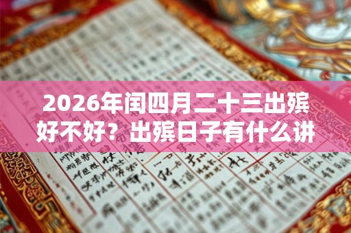 2026年闰四月二十三出殡好不好？出殡日子有什么讲究？