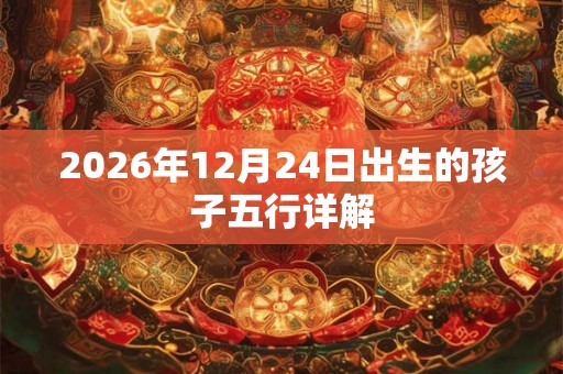 2026年12月24日出生的孩子五行详解