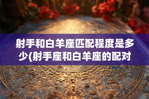 射手和白羊座匹配程度是多少(射手座和白羊座的配对度有多高？)