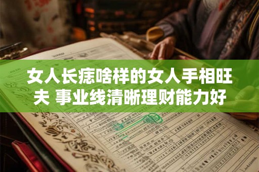 女人长痣啥样的女人手相旺夫 事业线清晰理财能力好