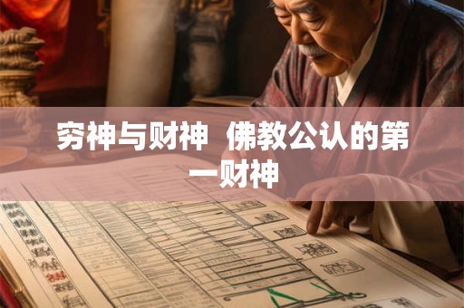 穷神与财神  佛教公认的第一财神
