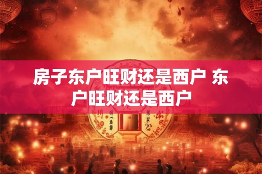 房子东户旺财还是西户 东户旺财还是西户