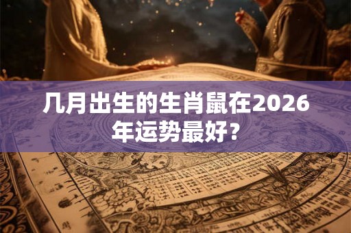 几月出生的生肖鼠在2026年运势最好？