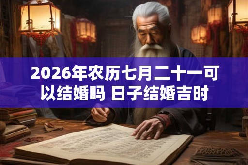 2026年农历七月二十一可以结婚吗 日子结婚吉时