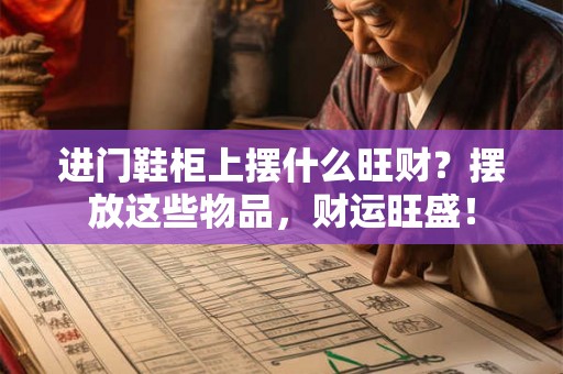 进门鞋柜上摆什么旺财？摆放这些物品，财运旺盛！