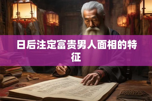 日后注定富贵男人面相的特征