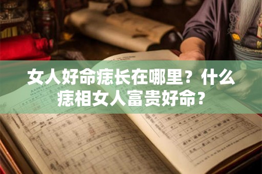 女人好命痣长在哪里？什么痣相女人富贵好命？