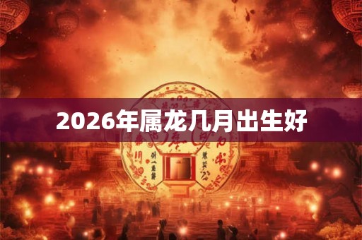2026年属龙几月出生好