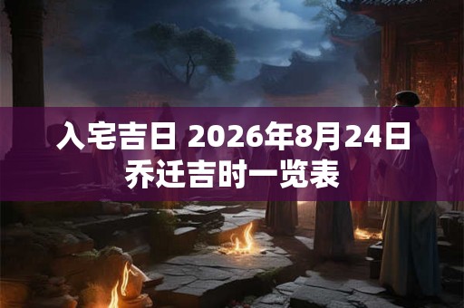 入宅吉日 2026年8月24日乔迁吉时一览表