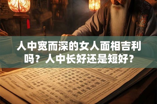 人中宽而深的女人面相吉利吗?人中长好还是短好? 人中宽而深的女人面相吉利吗?人中长好还是短好?