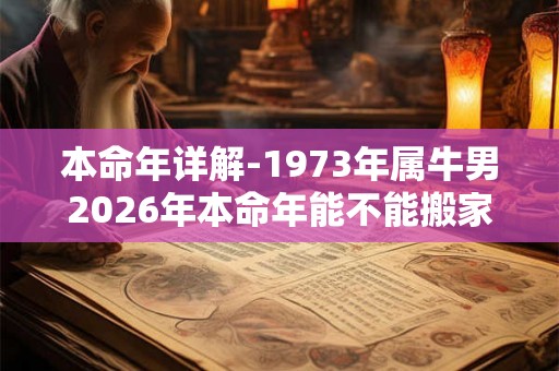 本命年详解-1973年属牛男2026年本命年能不能搬家