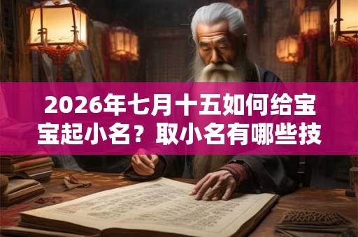 2026年七月十五如何给宝宝起小名？取小名有哪些技巧？
