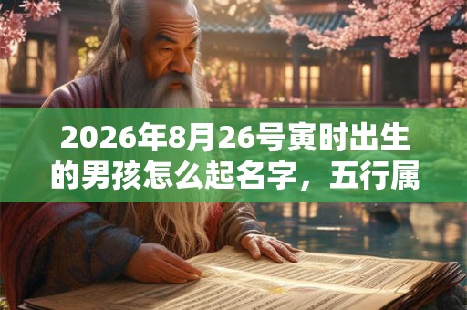 2026年8月26号寅时出生的男孩怎么起名字,五行属什么 2026年8月26号寅时出生的男孩怎么起名字,五行属什么