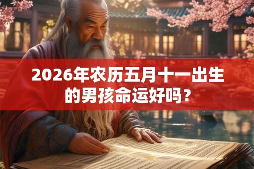 2026年农历五月十一出生的男孩命运好吗？