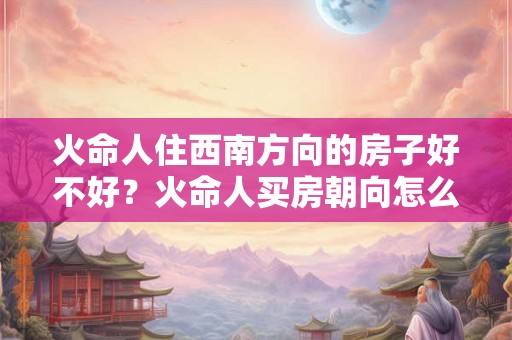 火命人住西南方向的房子好不好？火命人买房朝向怎么选？