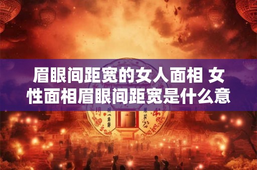 眉眼间距宽的女人面相 女性面相眉眼间距宽是什么意味 眉眼间距宽的女人面相 女性面相眉眼间距宽是什么意味
