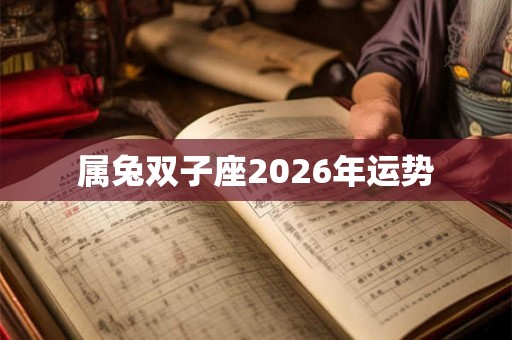 属兔双子座2026年运势 属兔双子座2026年运势