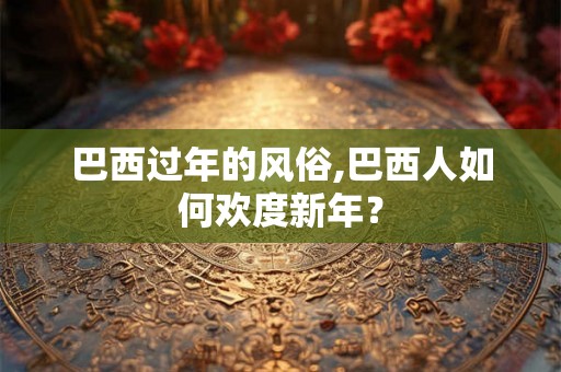 巴西过年的风俗,巴西人如何欢度新年? 巴西过年的风俗,巴西人如何欢度新年?