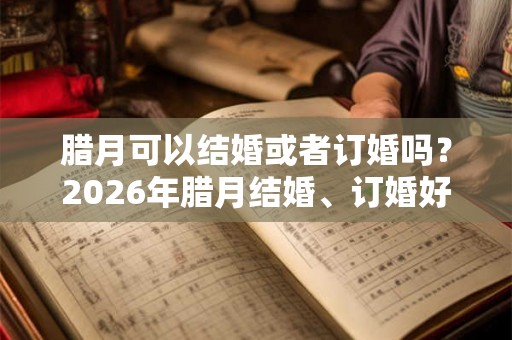 腊月可以结婚或者订婚吗？2026年腊月结婚、订婚好日子一览！