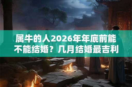 属牛的人2026年年底前能不能结婚？几月结婚最吉利？