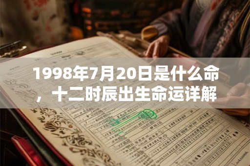 1998年7月20日是什么命,十二时辰出生命运详解 1998年7月20日是什么命,十二时辰出生命运详解