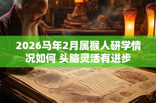 2026马年2月属猴人研学情况如何 头脑灵活有进步