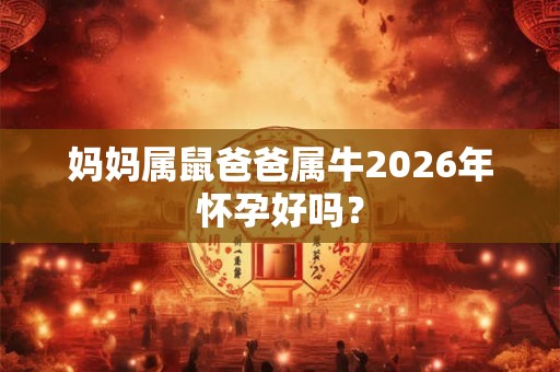 妈妈属鼠爸爸属牛2026年怀孕好吗？