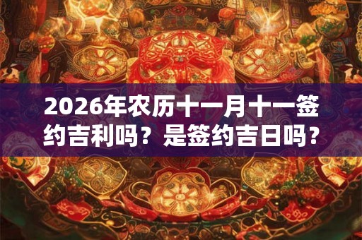 2026年农历十一月十一签约吉利吗?是签约吉日吗? 2026年农历十一月十一签约吉利吗?是签约吉日吗?