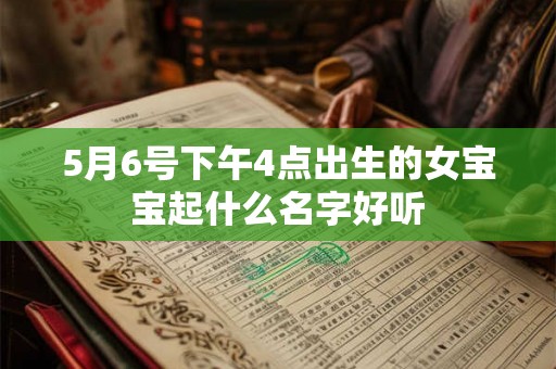5月6号下午4点出生的女宝宝起什么名字好听