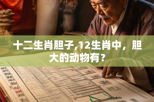 十二生肖胆子,12生肖中，胆大的动物有？